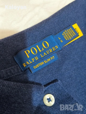 Мъжка поло блуза Polo Ralph Lauren Custom Slim Fit L, снимка 3 - Блузи - 54795043