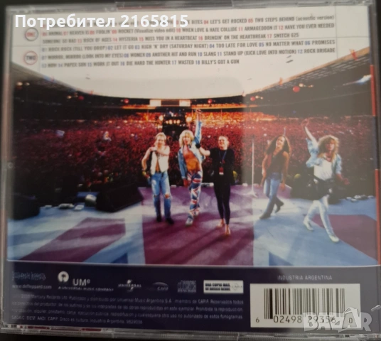 Def Leppard  Rock of  ages  2CD Greatest hits, снимка 2 - CD дискове - 54653364