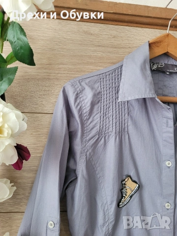 Рокля тип риза памучна материя , снимка 3 - Рокли - 54211776