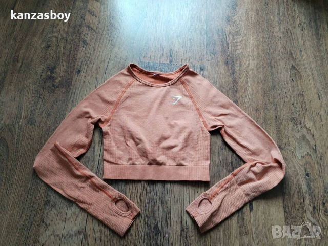 Gymshark - страхотна фитнес блуза S, снимка 7 - Блузи с дълъг ръкав и пуловери - 54189528