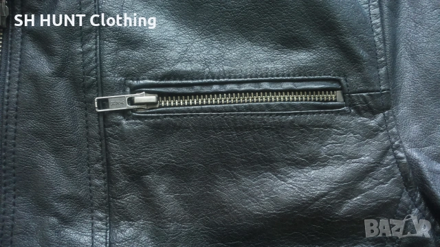 Jack & Jones OSONIC LEATHER Jacket Размер M мъжко яке естествена кожа 12-27, снимка 5 - Якета - 54803497
