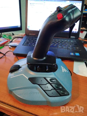 Джойстик Thrustmaster - TCA Sidestick Airbus edition, PC, син, снимка 5 - Джойстици и геймпадове - 55434894