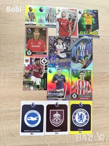 Topps Premier League 2025/26 Inserts & Parallels – 12 карти