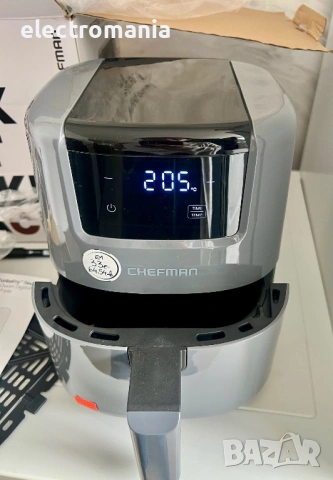 фритюрник с горещ въздух Chefman turbofry touch 2l digital air fryer, снимка 5 - Фритюрници - 54367987