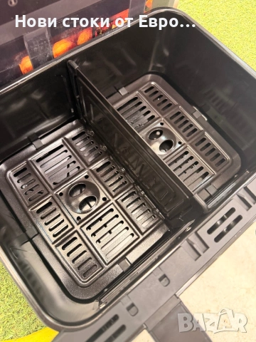 Фритюрник с горещ въздух Petra Dual Air Pro 7, 4 L, кошница разделяща се на 2 , 2400 W, 6 програми, , снимка 4 - Фритюрници - 54482322