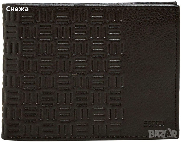 Esprit тъмнокафяв хоризонтален портфейл