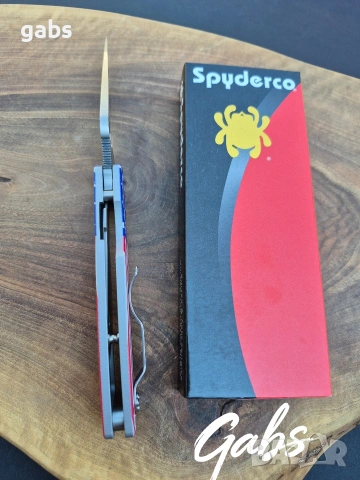 Сгъваем нож Spyderco C81ALL Paramilitary 2 ,с графика на американското знаме, снимка 9 - Ножове - 55002045