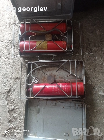 стари руски газови котлони за къмпинг