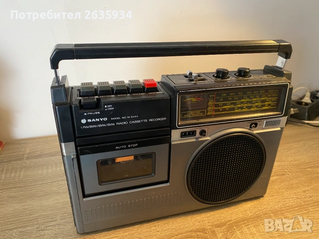Радиокасетофон Sanyo М2444 - за части, снимка 2 - Радиокасетофони, транзистори - 54606169