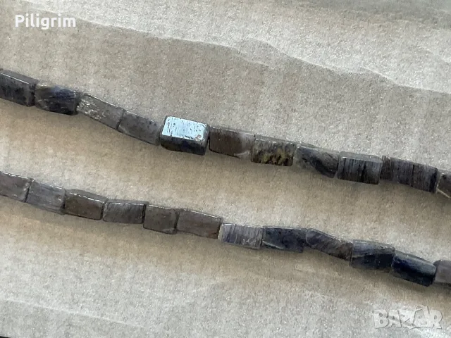 Колие от ларкивит., снимка 2 - Колиета, медальони, синджири - 55406280