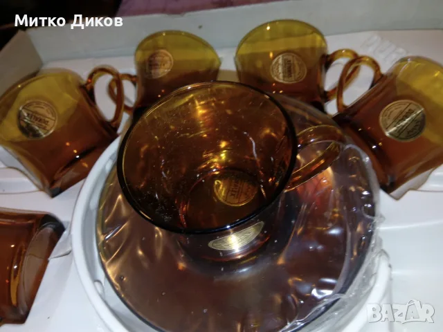 Сервиз за кафе чай 180 млл - 12 части 6 чаши фи  65 и 55мм и 6 чинийки фи 135мм Duralex Франция, снимка 13 - Сервизи - 48512397