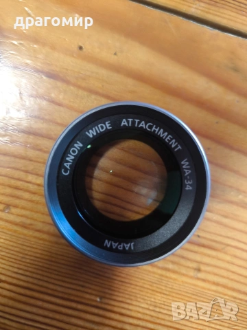 Конвектор за видеокамери CANON WIDE ATTACHMENT WA-34 JAPAN , снимка 2 - Обективи и филтри - 54143539