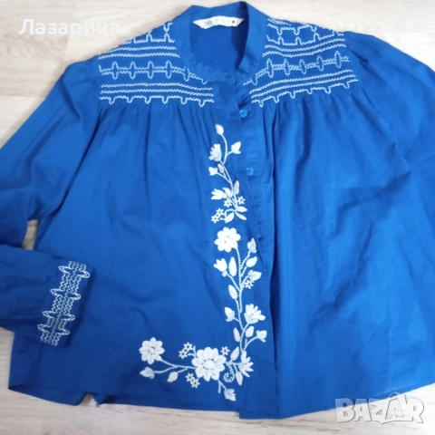 Риза Zara с бродерия, снимка 2 - Ризи - 55002695