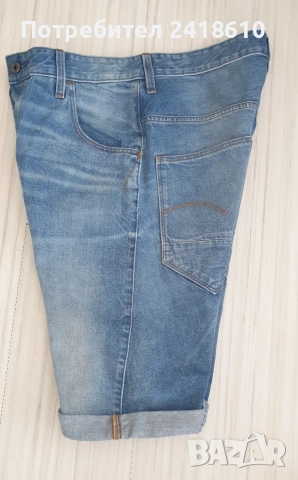 G - Star Arc 3D 1/2  Short Jeans Mens Size 32 ОРИГИНАЛ! Мъжки Къси Дънкови Панталони!, снимка 3 - Къси панталони - 54792106
