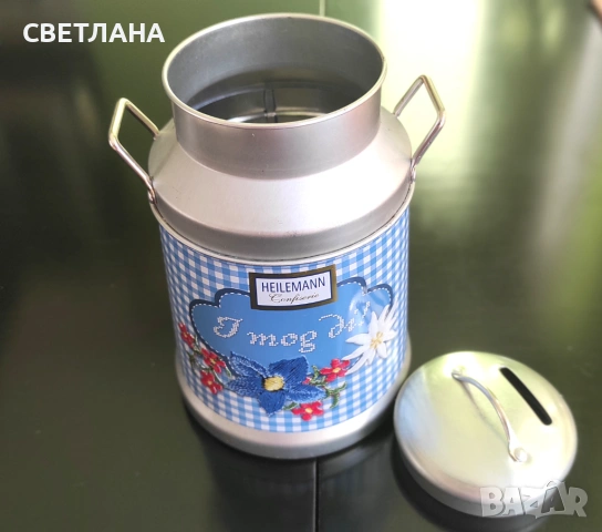 Метална  касичка, снимка 4 - Декорация за дома - 54246568