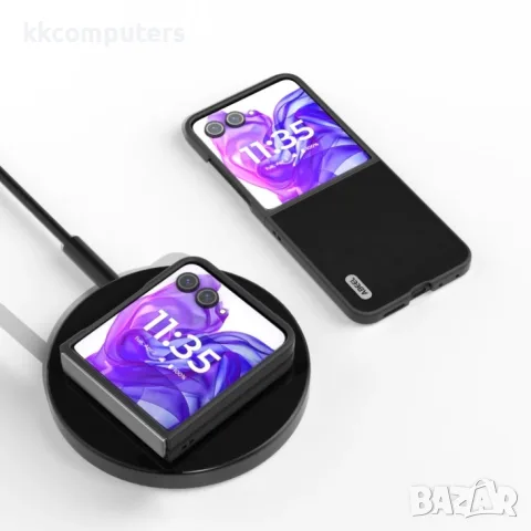 Motorola Razr 50 Ultra Удароустойчив ABEEL Litchi Texture Калъф и Протектор, снимка 8 - Калъфи, кейсове - 55670647