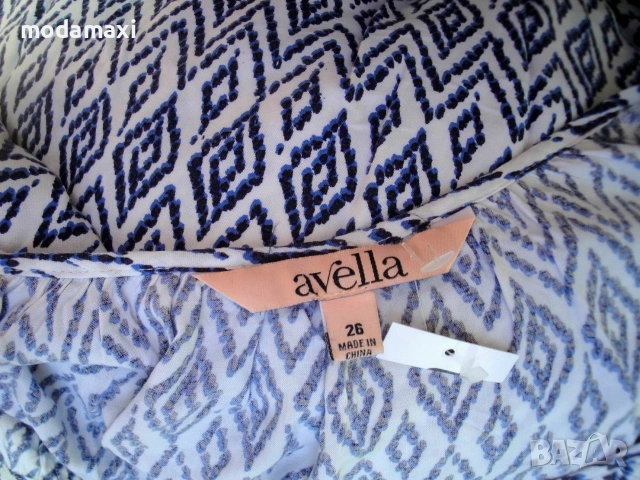 4XL Нова туника Avella  в синьо и бяло , снимка 6 - Туники - 55054295