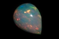 Естествен етиопски опал 2.86ct 13x9.8mm капка кабошон, снимка 4