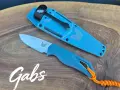 Фиксиран нож Benchmade Water Intersect 18050,Magna Cut,Depth Blue Santoprene, снимка 3