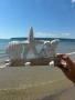 Закачалка за стена от дърво с морски декор , снимка 4