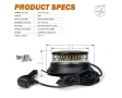 LED Сигнална лампа маяк с дистанционно 12V-24V 14W/24W – магнит, вендуза, E9 E-Mark блиц буркан, снимка 6