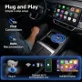 Нов CarPlay Android Auto безжичен адаптер, 5.8GHz, iOS 10+, Android 11+ кола телефон връзка, снимка 4