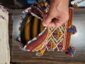 Дебела плетена вълнена чанта оригинална , снимка 3