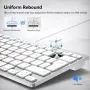 Нова TECKNET жична клавиатура за лаптоп Mac USB-C USB-A тиха компактна ергономична, снимка 6
