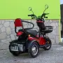Двуместна електрическа триколка Pudding 1800W-48V-20Ah RED, снимка 4
