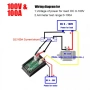 Дигитален волтметър и амперметър 0–100V 100A с включен шунт – LED дисплей за DC системи 10117, снимка 4