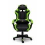 Ергономичен геймърски стол с масажна функция и поставка за крака, PU екокожа, снимка 2