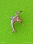 Сребърен медальон във формата на делфин 🐬 нежно Арт бижу 42474, снимка 4