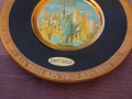 Чиния New York 24 KT Gold Chokin Made in Japan нова златно покритие фи 15 см, снимка 3