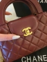 Chanel Kelly Дамска Чанта Цвят Бордо Код Brand Luxury Fashion10, снимка 4