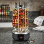 Електрическа скара за барбекю с 6 вертикални шиша – 1000W, автоматично въртене, без дим, снимка 5