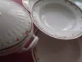 Стар   супник 6 чинии за основно маркировка номер в червено                            , снимка 5