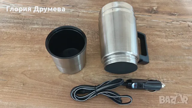 Електрически термус, 500 мл, 12V, издръжлива конструкция, бързо нагряване, снимка 6 - Друга електроника - 55504547