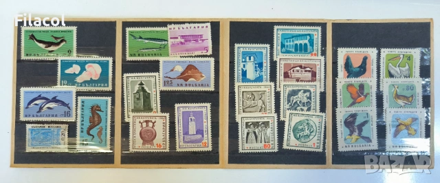 България 1961 3 серии марки в оригинална карнетка