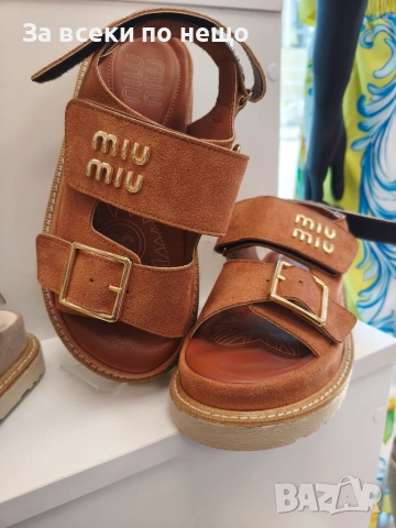 Miu Miu Дамски Кафяви Сандали Миу Миу Код A1577