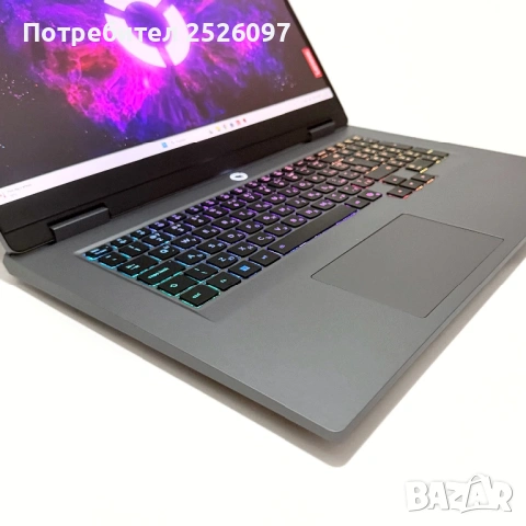 Lenovo LOQ Gen 10/17.3” 165Hz/RTX 5050/i7-13650HX/24GB DDR5/RGB/Гаранция, снимка 9 - Лаптопи за игри - 54836395
