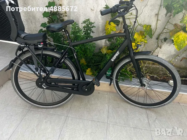 велосипед Gazelle Esprit (с монтирано детско столче на багажника).