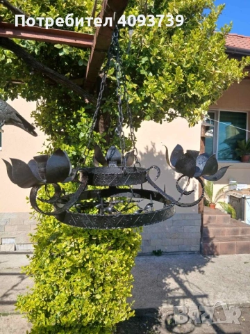 Полилей от ковано желязо, снимка 5 - Полилеи - 54164436