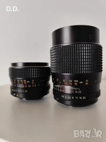 М42 обективи Chinon F2.8 28mm & 135mm, снимка 4 - Обективи и филтри - 55313618