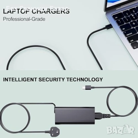 Ново 65W USB-C зарядно за Dell Latitude XPS Inspiron Vostro Chromebook лаптоп адаптер, снимка 4 - Друга електроника - 54954049