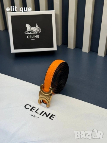 колан от естествена кожа в кутия celine 2см