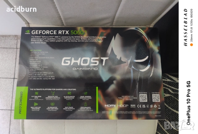 Геймърска видео карта RTX 5060 TI Ghost 8GB, снимка 3 - Видеокарти - 54645253