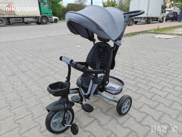 BYOX Детска триколка EXPLORE сив, снимка 6 - Други - 54493764