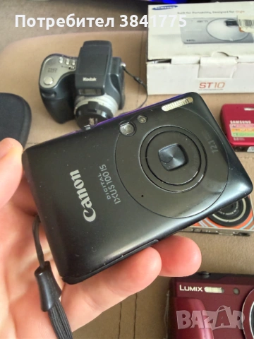 Комплект камери употребявани с 16 компактни фотоапарата и Feiyu Tech Summon Plus 4k гимбал, снимка 16 - Фотоапарати - 54697559