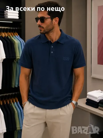 Hugo Boss Мъжка Риза С Къс Ръкав Хуго Бос - 3 Цвята Код A1667, снимка 2 - Ризи - 55374524