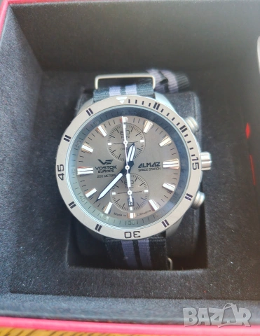 Vostok Europe Almaz Titanium 47mm, фул сет, бартер, снимка 2 - Мъжки - 55013510